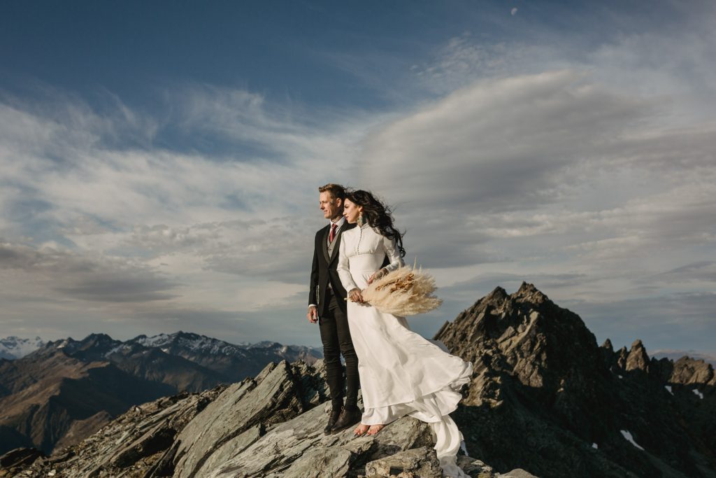 Queenstown Elopement Photography In New Zealand Mountain Wedding